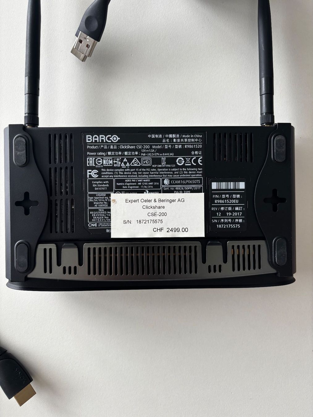 Adattatori: ClickShare mit USB Anschluss – Usato da Romanshorn venduto da ThurgauTourismus 3