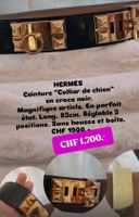 Magnifique ceinture HERMÈS collier chien