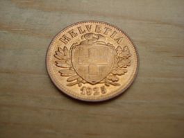 (D1) Départ 1 CHF 2 Rappen 1925 UNZ