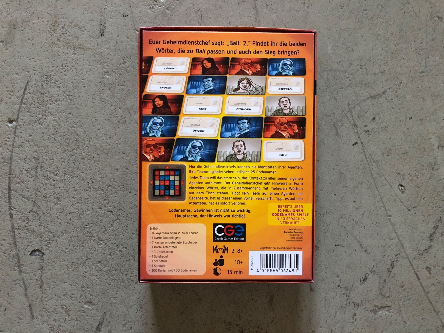 Giochi: CODENAMES (SPIEL DES JAHRES 2016) – Usato da Wallisellen venduto da Fax 2