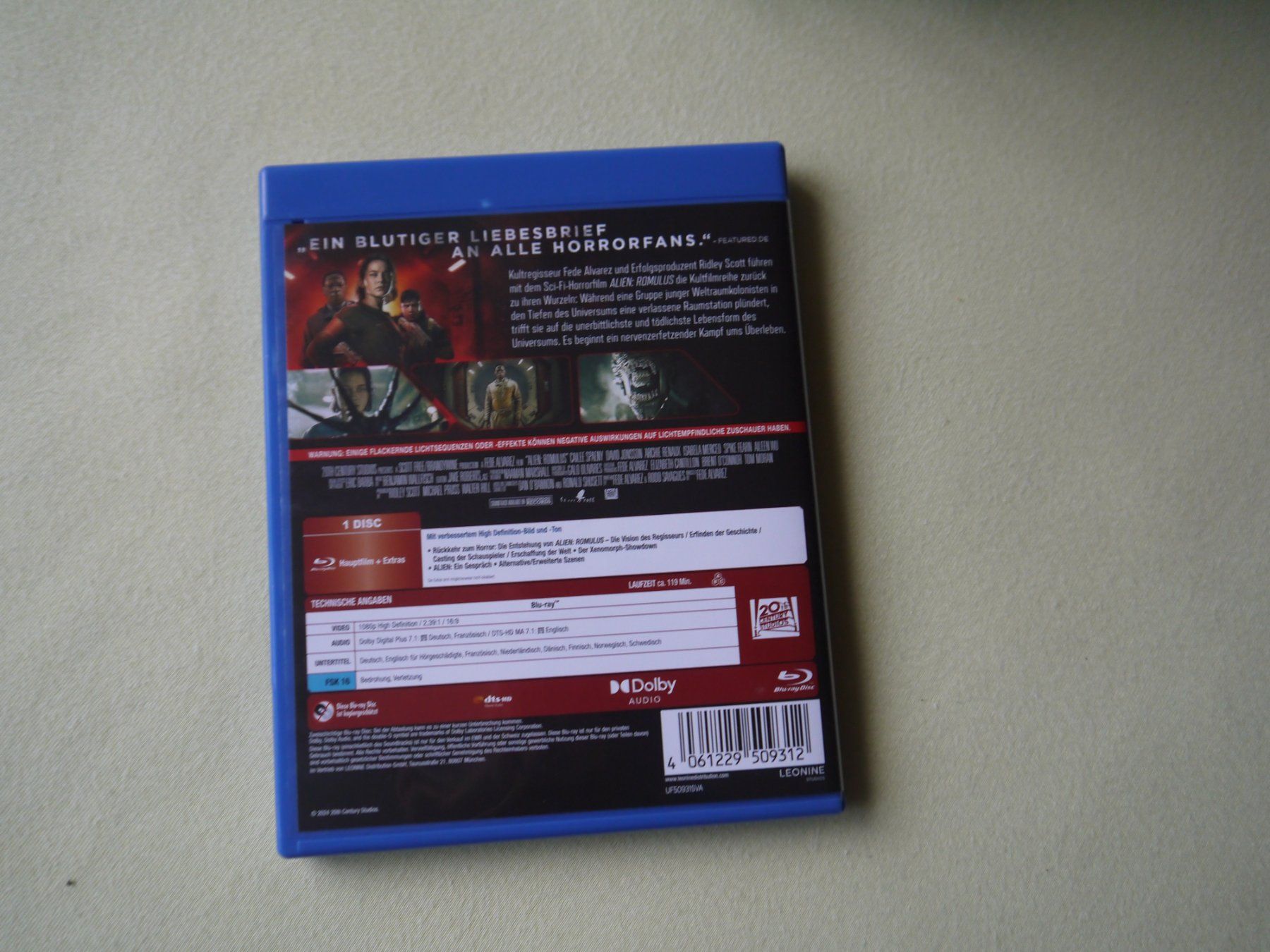 Alle DVDs: ALIEN - ROMULUS – Gebraucht aus Hagendorn von  1