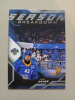 Eishockey Karte Jan Kovar EVZ Season Breakdown 