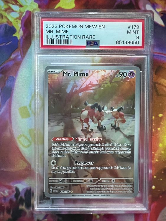 Pokemon 151 Mr. Mime Illustration Rare PSA9 EN (Gebraucht) in Siebnen ...