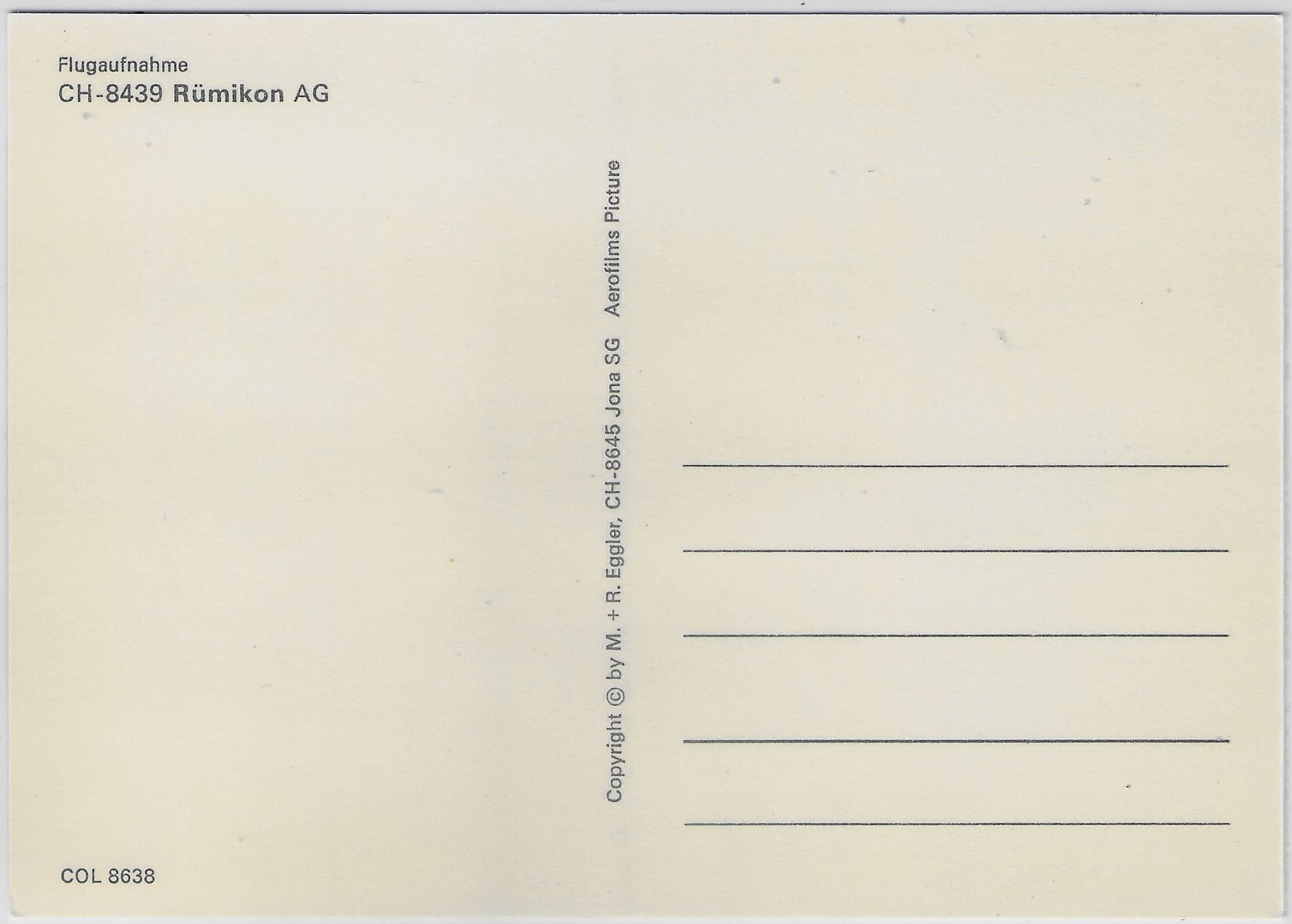 Cartoline postali: Flugaufnahme Rümikon AG – Antico da Ettingen venduto da Kartenplanet 1