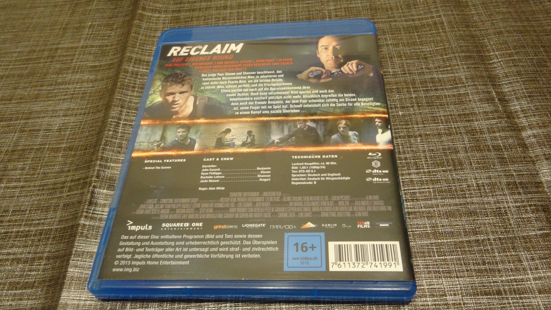 Alle DVDs: Reclaim - Auf eignes Risiko BLU-RAY – Gebraucht aus Olten von Disc-Verkauf 2