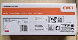 Orig. Oki MC770, MC780 High Capacity magenta Toner, 45396202