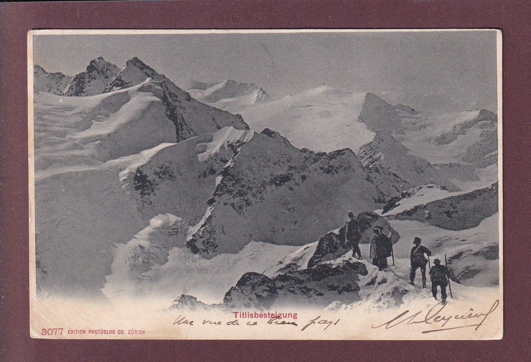 Cartes postales: TITLIS Besteigung - Alpinisten - 1905 // Eckbug // – D'occasion à Pully par nicecards