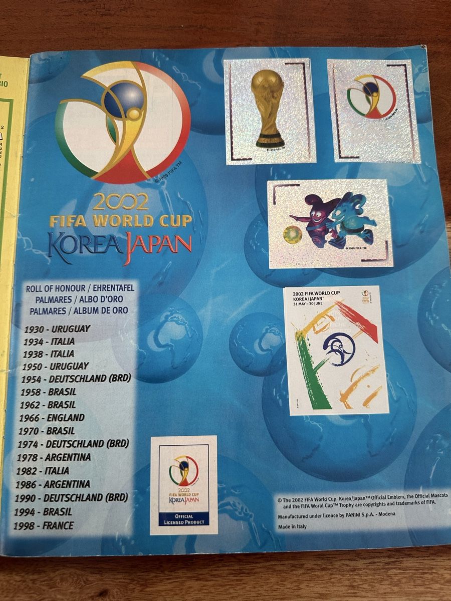 Panini Alben: Panini Album WM 2002  – Gebraucht aus Zürich von Kareljan 1
