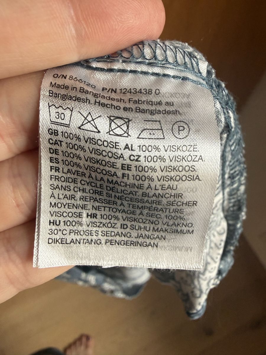 H&M Vestiti: Vestito H&M floreale blu tg XS – Usato da Glis venduto da dor_b2nc 2