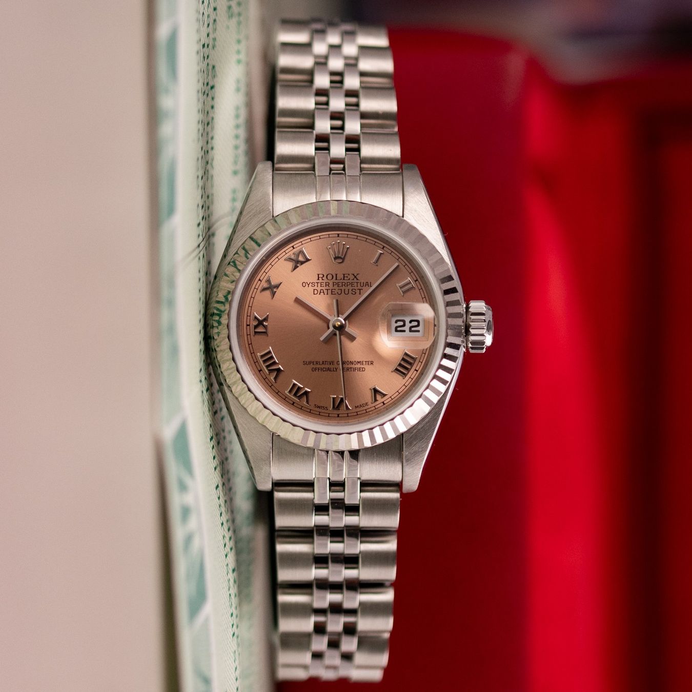 Rolex Orologi: Rolex Datejust 26 / 79174 / Salmon Dial / 2001 / Full Set – Usato da Luzern venduto da PrimeSwissTime