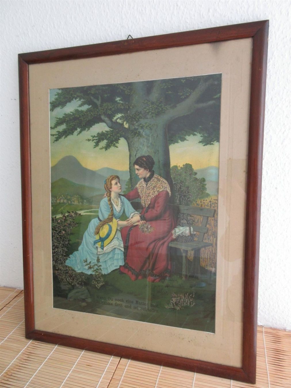 Foto & Immagini: Druck "Wenn du eine Mutter hast" um 1900 – Usato da Binningen venduto da mondoantico