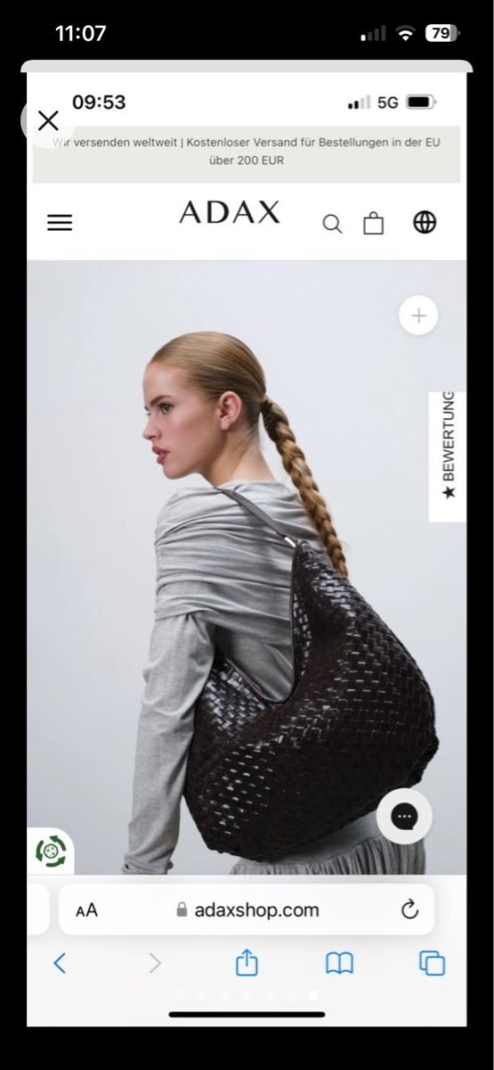 Sacs femmes: Leather bag woven - adax – D'occasion à zürich par schmid1234 6
