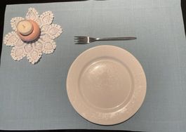 Teelichthalter 2er Set rosa Keramik neuwertig