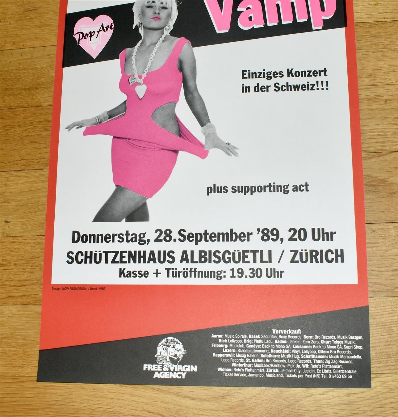 Dischi in vinile: TRANSVISION VAMP Konzert PLAKAT 1989 – Usato da Pfaffhausen venduto da mono_rec 3