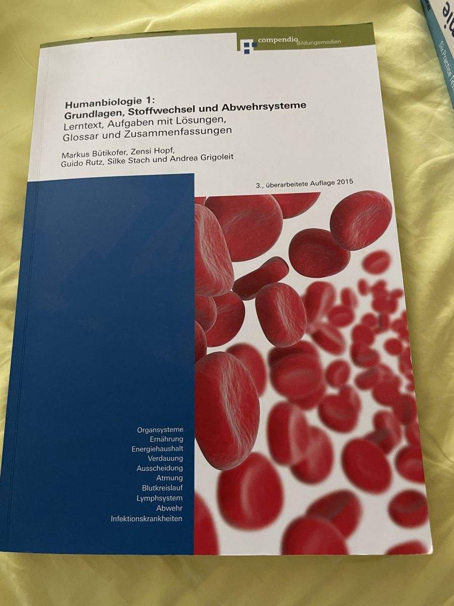 Libri: Humanbiologie 1 excellent condition – Usato da Waedenswil venduto da Paps04