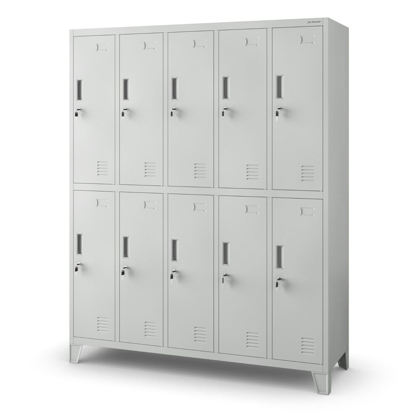 Schränke: Schliessfachschrank 10 Fächer - Grau/Grau – Neu und originalverpackt aus Wallenwil von toesstal-vertrieb 3