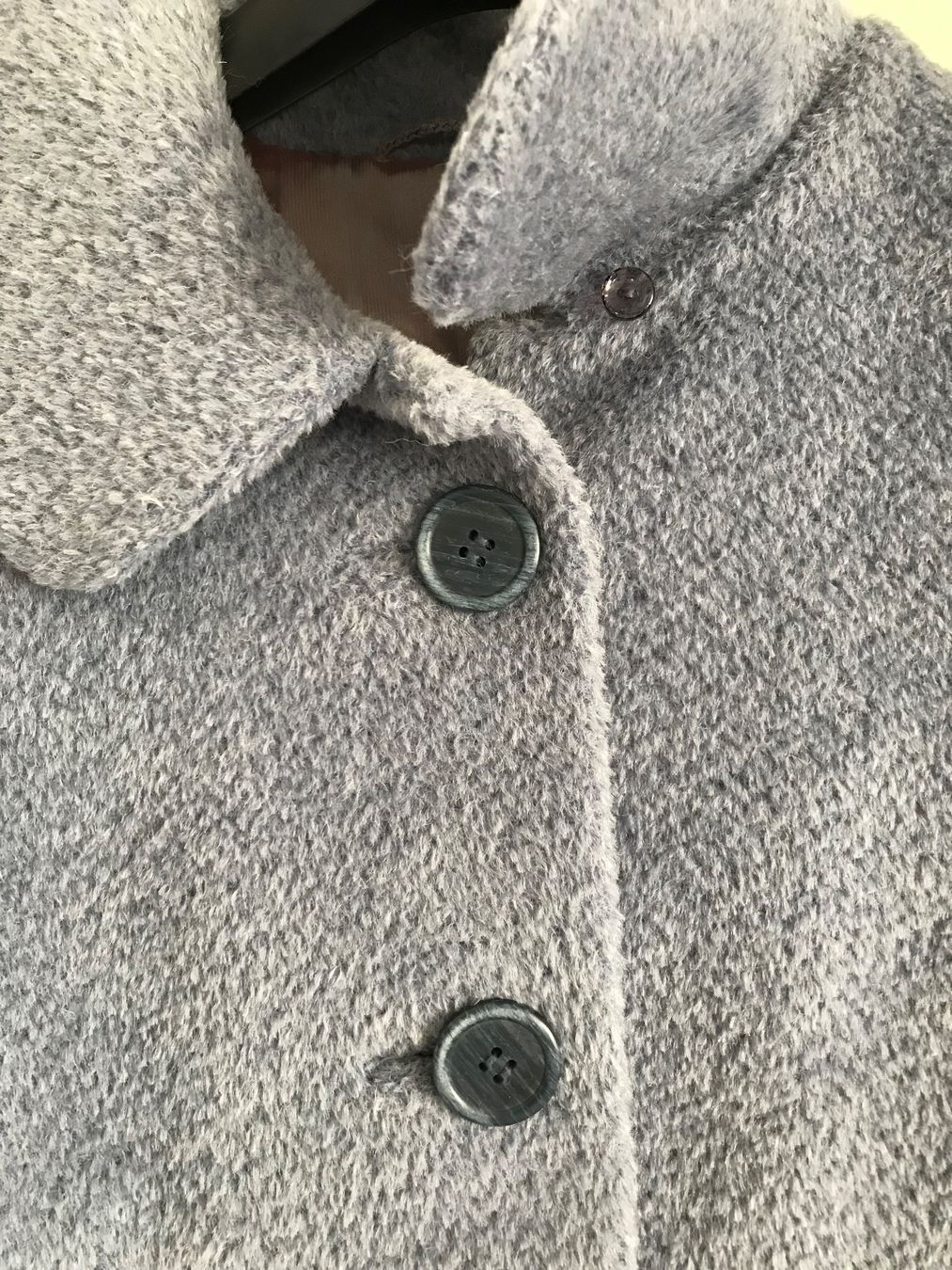 Cappotti: Warmer Damen Wollmantel, hellblau, Gr. 36 Winter – Usato da Niederteufen venduto da mix18 4