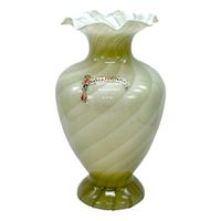 Superbe grand vase en opaline de Florence Murano Italie 1950
