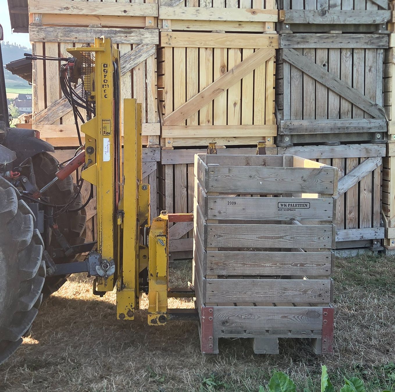 Carrelli elevatori e a forche: Heckstapler für Traktor – Usato da Kirchberg venduto da 1Buri1 1