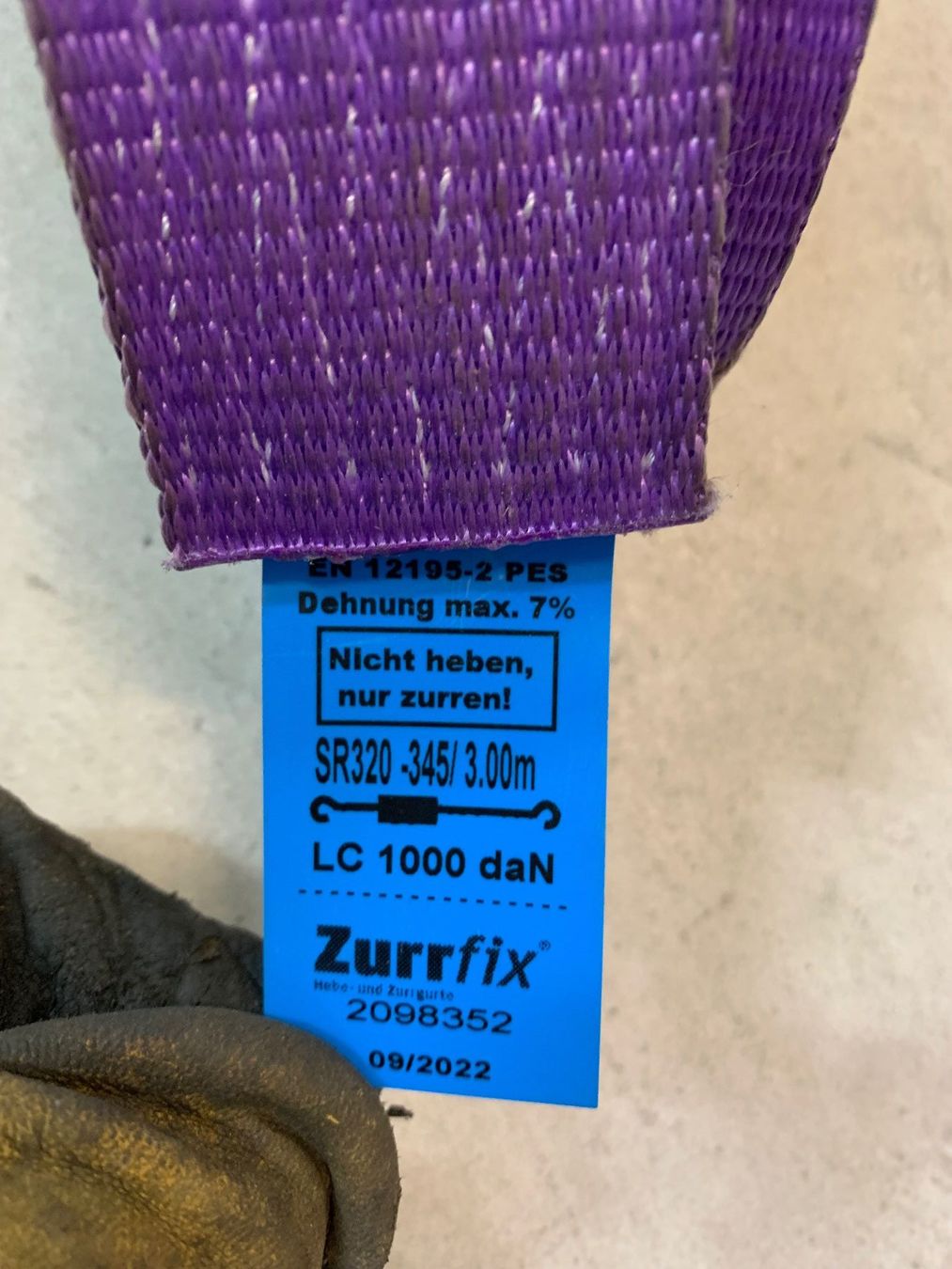 Macchine rilegatrici: Zurrgurt 3.00m / 1000 daN – Usato da Flaach venduto da Rosatipi 1