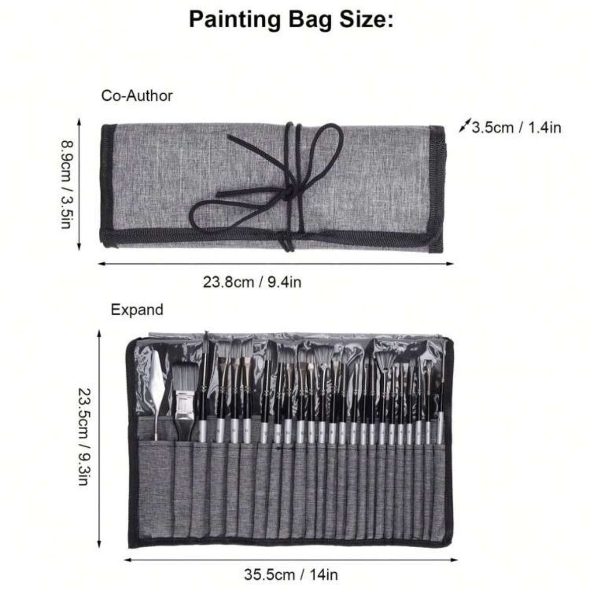 Pennelli: 24er Pinselset Aquarell, Acryl, Öl – Nuovo e nell'imballaggio originale da Emmenbrücke venduto da ShopDirect 5
