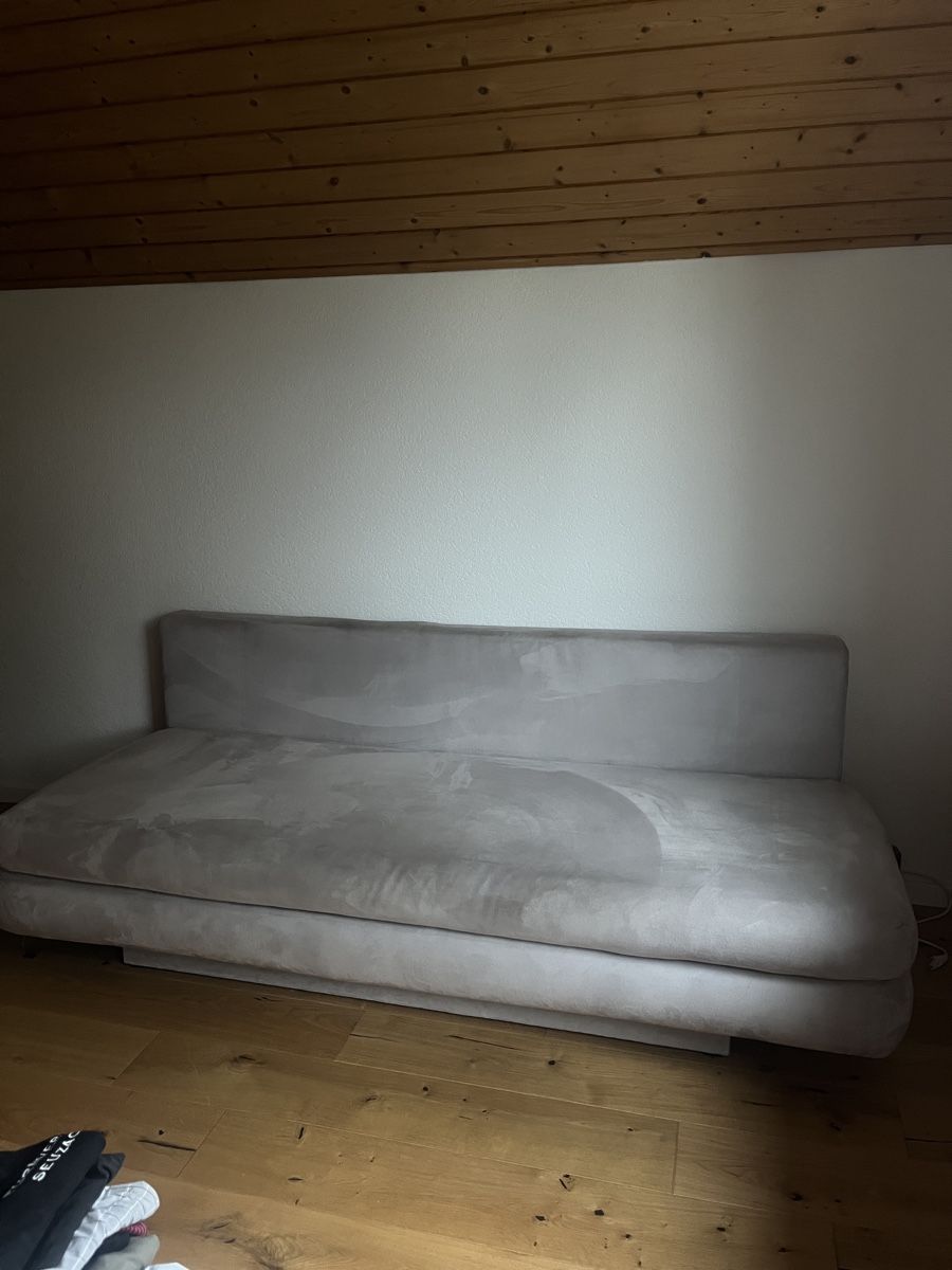 Divani: Hellgraues Bettsofa sucht neues Zuhause :-) – Usato da Seuzach venduto da sweetchameleon 3