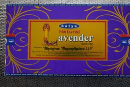 Räucherstäbchen Lavender  Satya Nag Champa Indien BOX