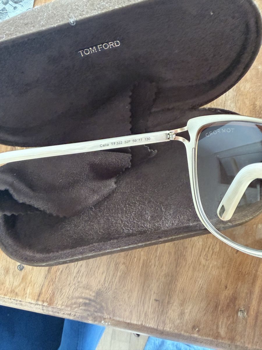 Tom Ford Occhiali & Lenti: Tom Ford Celia Gr.59 Sonnenbrille Creme – Usato da Meggen venduto da Contenance7 3