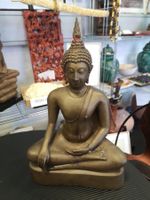 Antiker Bronze Buddha Sukhothai Thailand Deko 20. Jhd 34cm