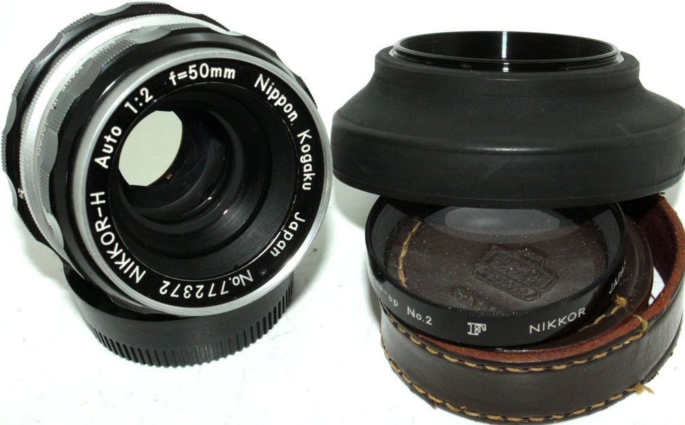 N MINT] Nikon Nippon Kogaku Nikkor-H Auto 50mm F2 non AI lens From JAPAN #266