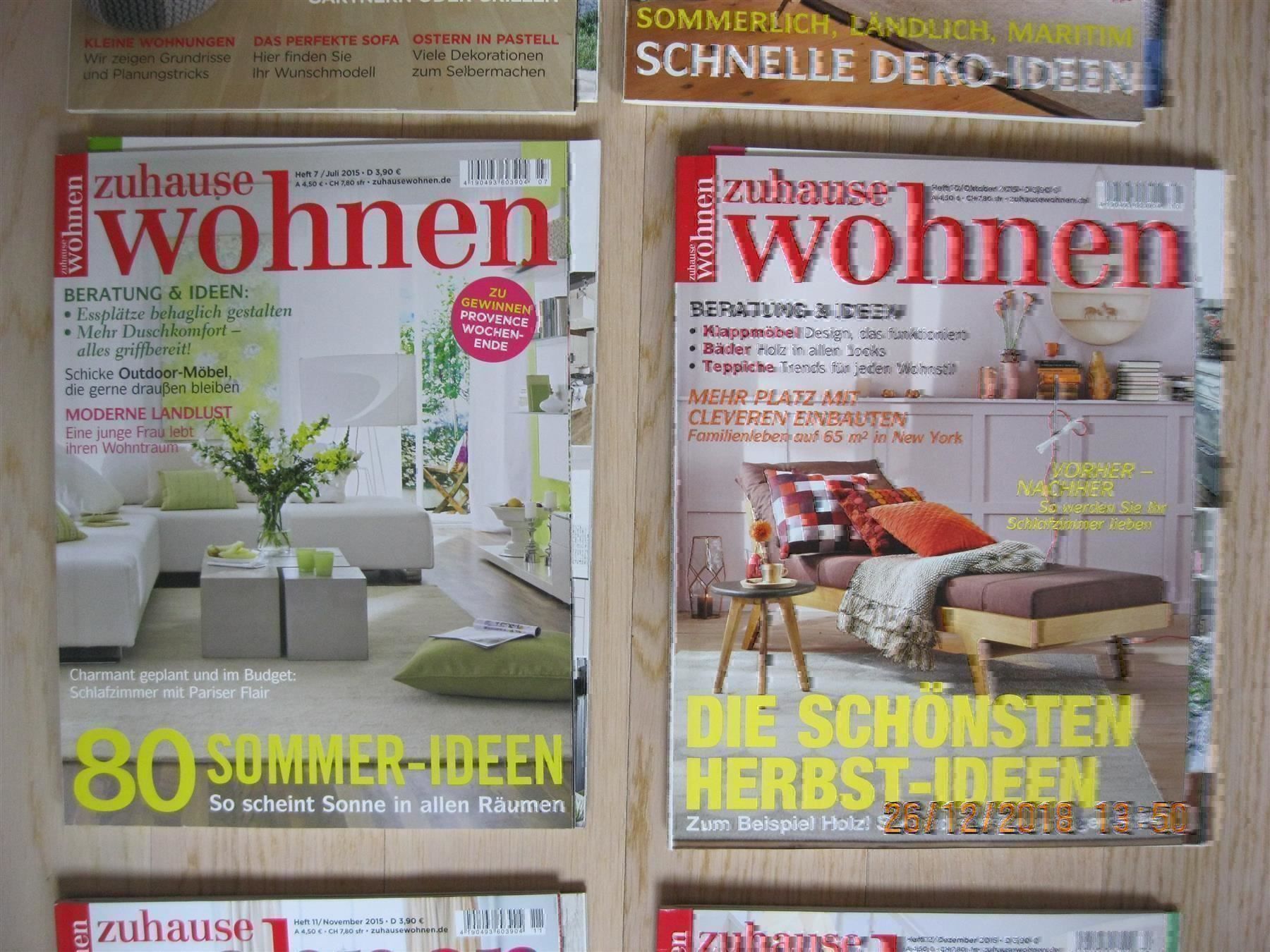 Zeitschriften & Magazine: ZuHause Wohnen 7 Hefte 2015, 1 Heft 2014 – Neu (gemäss Beschreibung) aus Affoltern am Albis von Sabinezc 3