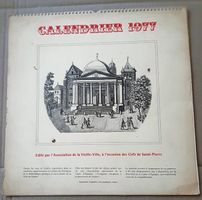 Vieille Ville Genève 1977 Calendrier Ancien - Linck Geissler