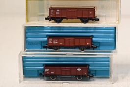 Güterwagen Rivarossi + Trix Spur N mit OVP