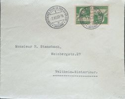 Schweiz 1922 Brief Lausanne Konferenz für den Frieden Orient