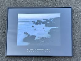 Harald Pieta "Blue Landscape" Bild mit Rahmen, Top!