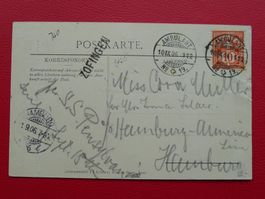 1906: BAHNPOST: ZOFINGEN (AG) nach HAMBURG (DE)