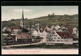 Gais, Teilansicht mit Strasse und Blick 