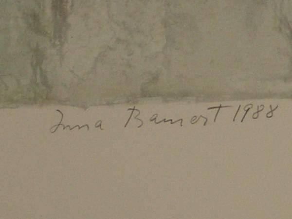 IRMA BAMERT LITHOGRAPHIE SIGNIERT NUMMERIERT  Blatt 7/80 3
