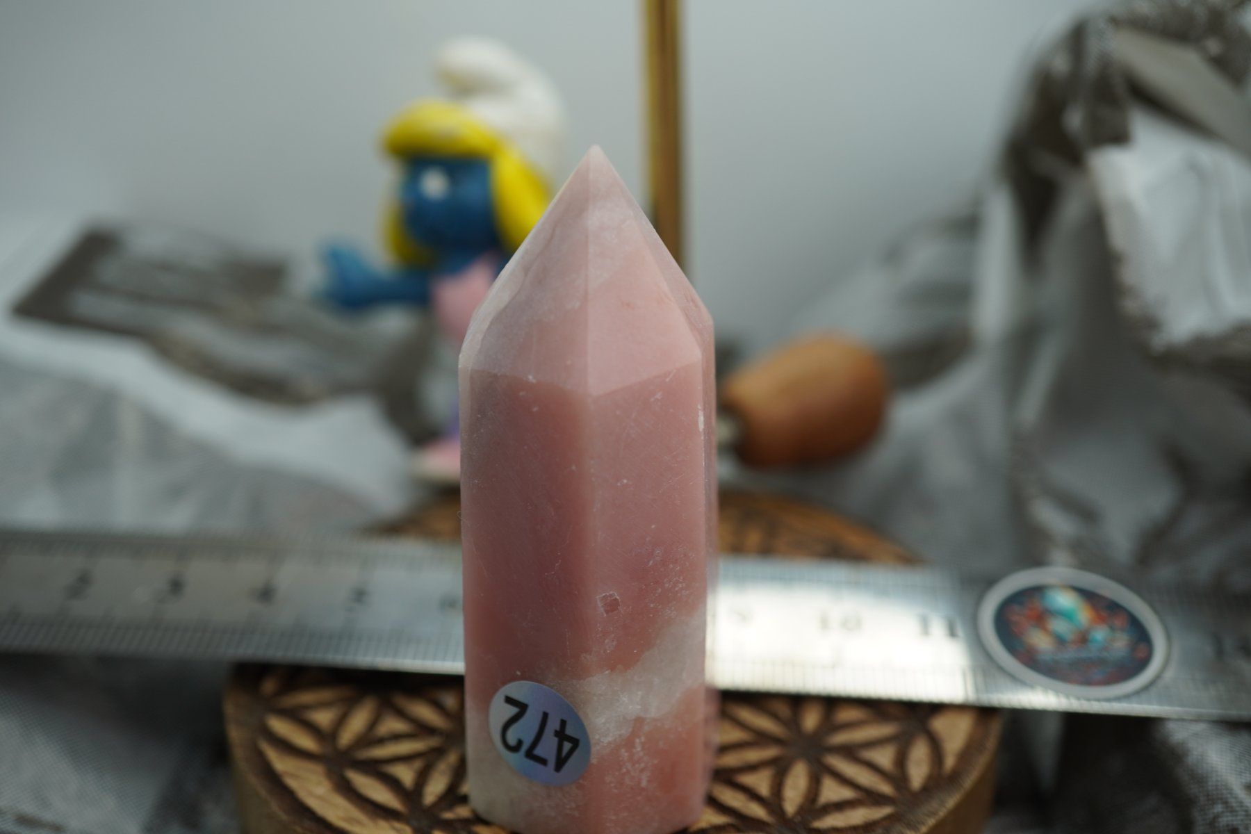 Mineralien & Heilsteine: Rosa Opal Peru   Spitze    6.5cm x 2,5cm – Neu und originalverpackt aus Eschenbach SG von topstone 3
