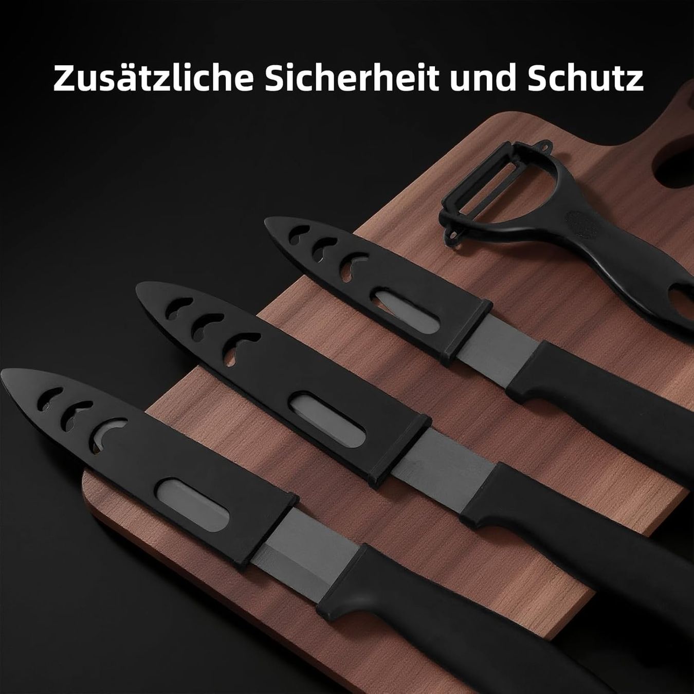 Coltelli: Keramikmesser Set, Scharf 4er Pack Messerset – Nuovo e nell'imballaggio originale da Oberentfelden venduto da abz_l7vm 3