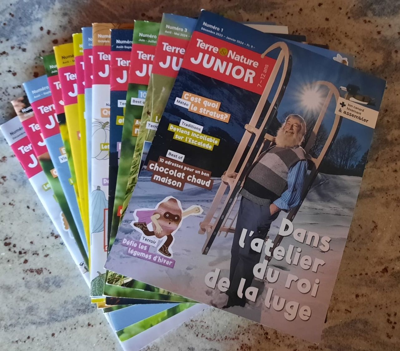 Riviste & Magazine: 25x Terre & Nature Junior Science&Vie-Junior, Salamandre Jun – Usato da Grugnay (Chamoson) venduto da Ultramab