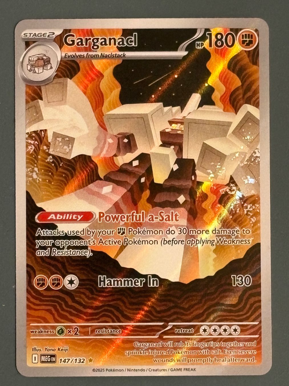 Pokémon Carte collezionabili: Mega-Entwicklung - Garganacl  (MEG 147) - EN – Nuovo (secondo la descrizione) da Seewen SZ venduto da Pokeace93