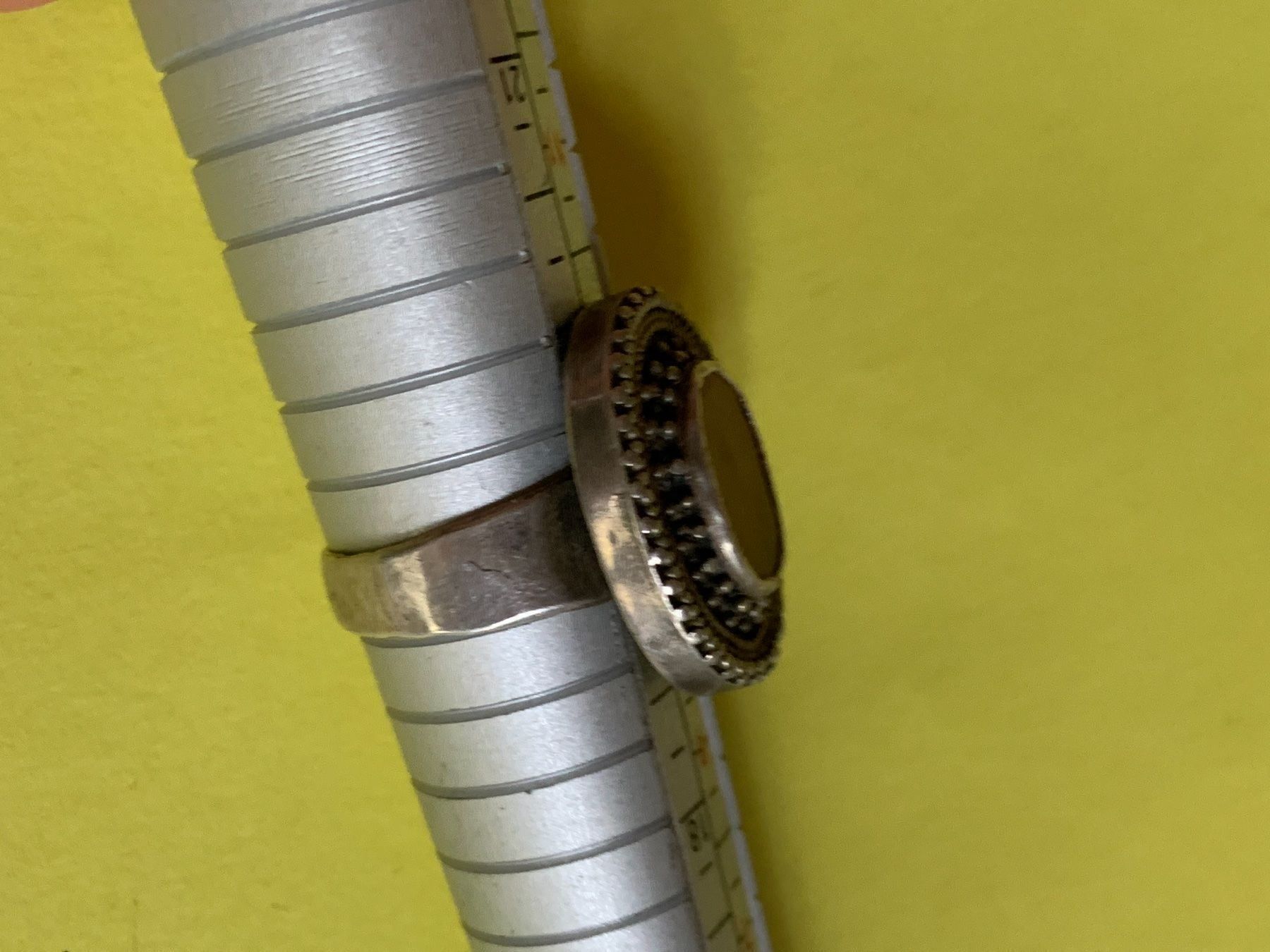 Ringe: Indischer JASPIS-silberring Gr.61/19mm – Gebraucht aus Dittingen von Bellevista 4