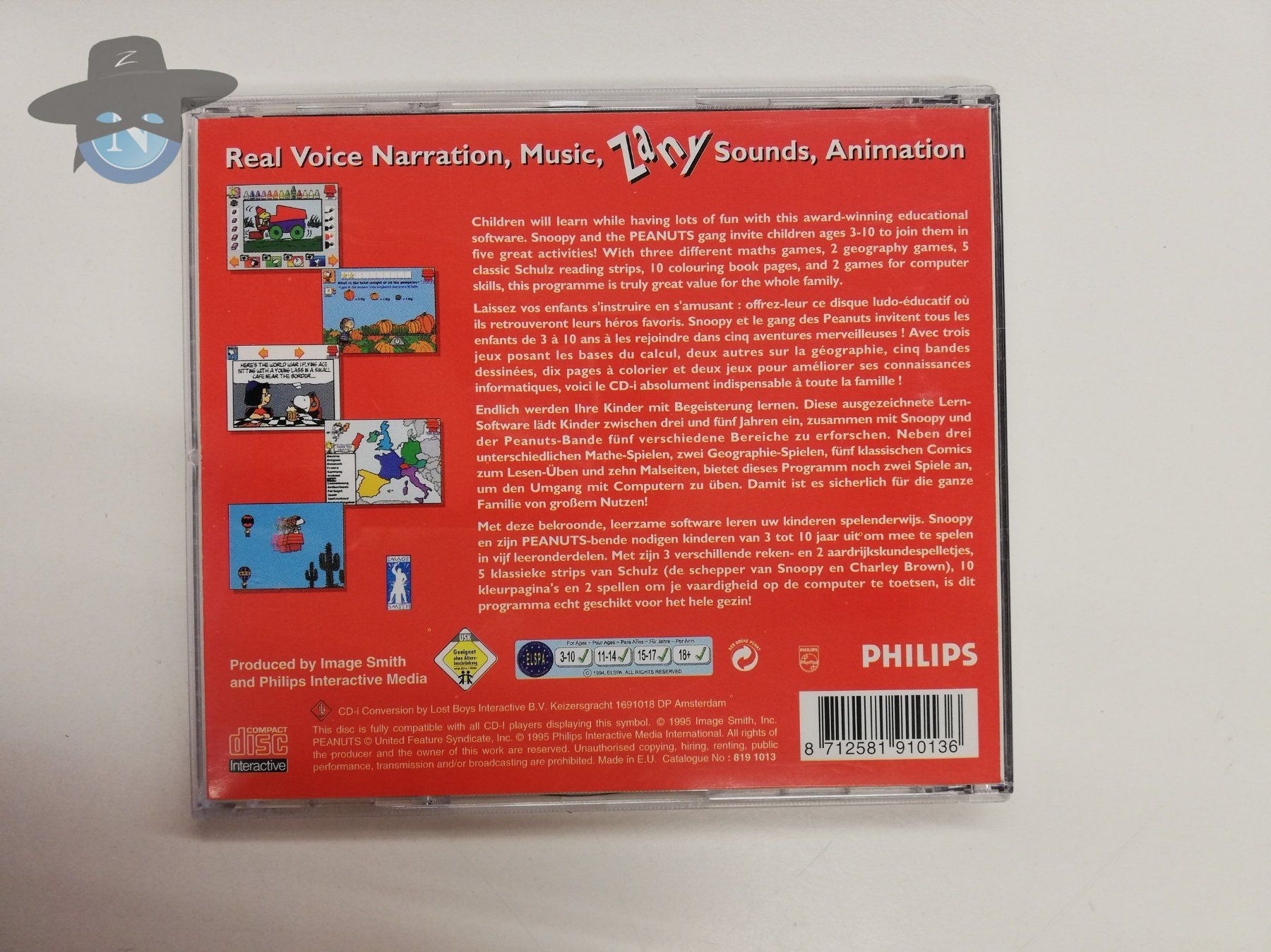 Giochi: Peanuts Yearn2Learn / Philips CDI CD-i – Usato da St. Gallen venduto da zorro_dc 1
