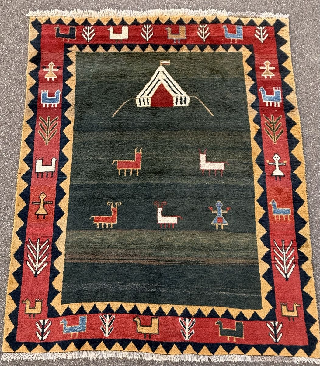 Gabbeh Tappeti: Wunderschöner Perserteppich Gabbeh 245x210.cm – Usato da Sempach venduto da Star7