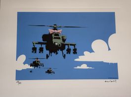 Banksy Happy Choppers Reproduktion B4 Limit 150 Nr 27