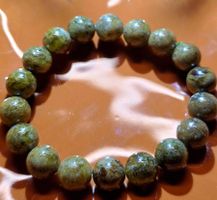 💚 Grünes Granat-Armband 💚 E