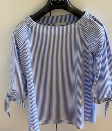  ETERNA Bluse gestreift mit 3/4‑Ärmeln,  Gr. 36.          