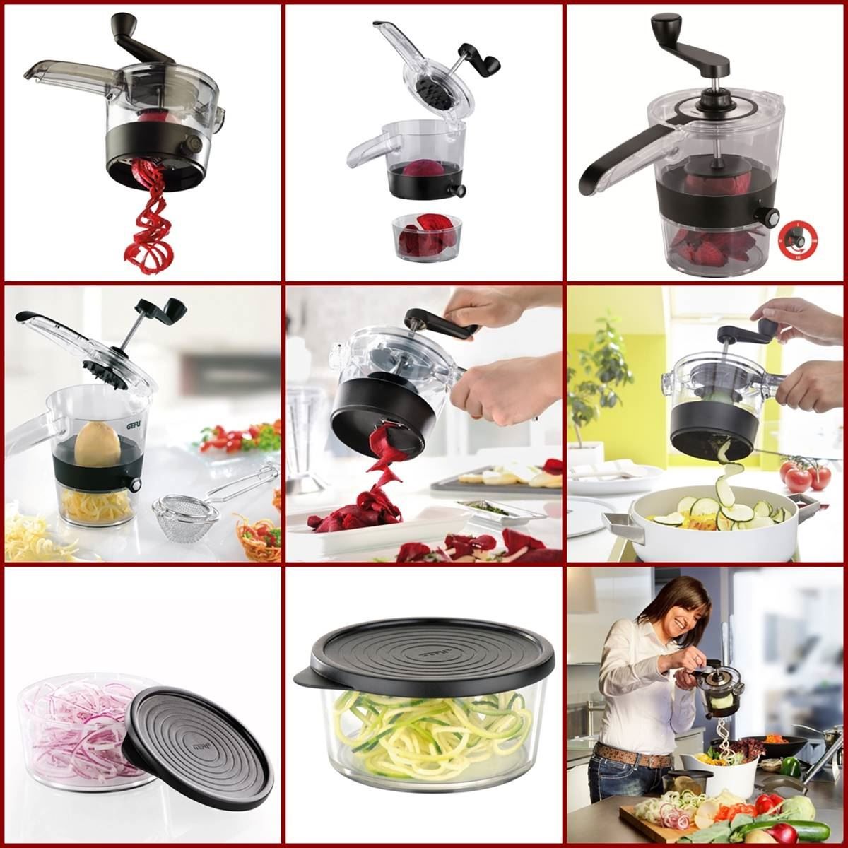 Elettrodomestici da cucina: Spiralschneider SPIRALFIX von Gefu – Nuovo e nell'imballaggio originale da Wettingen venduto da kochshop 3