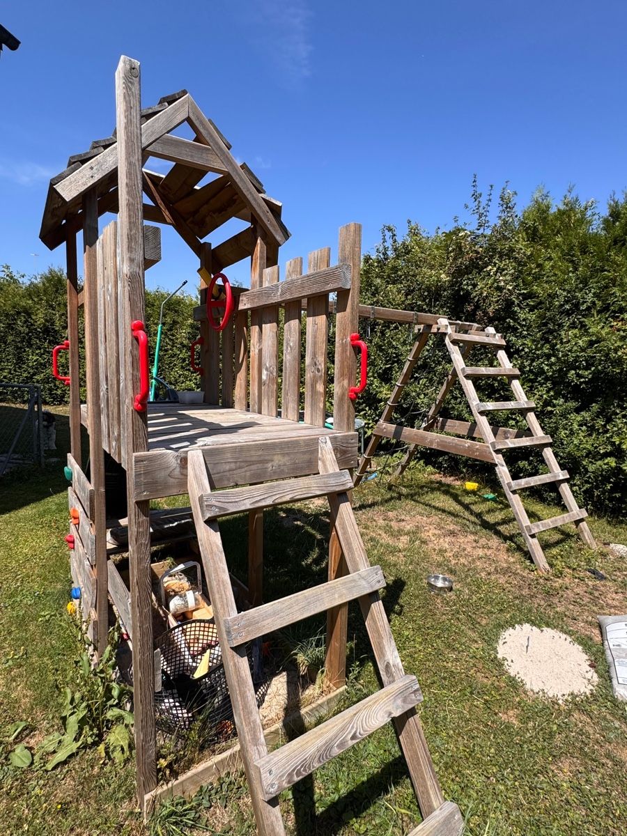 Casette per bambini: Wickey Multiflyer Spielturm mit Rutsche – Usato da Oberwil-Lieli venduto da iberikon 1